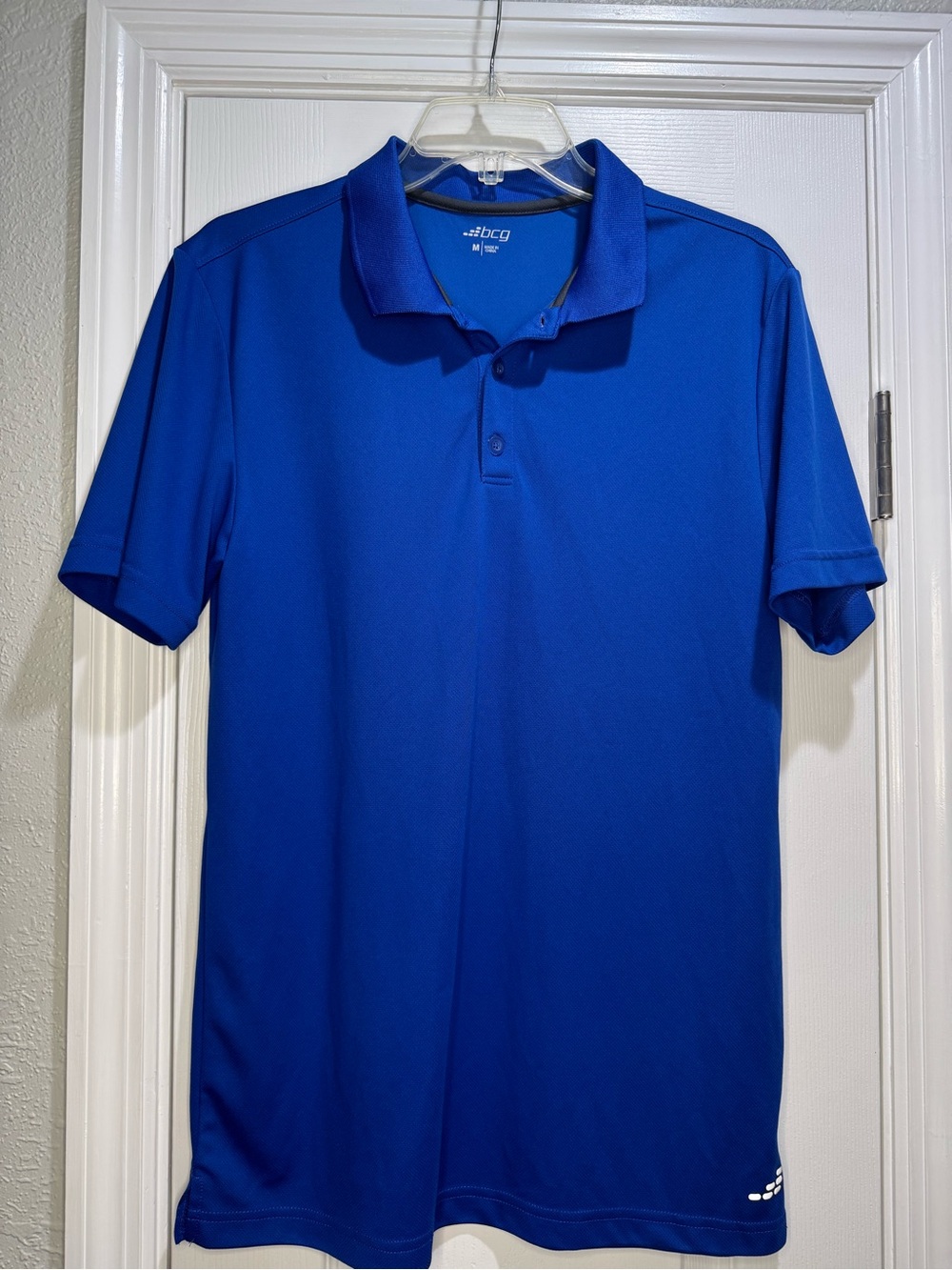 BCG Polo Shirt Men's Sz M Royal Blue Golf Athleisure Casual